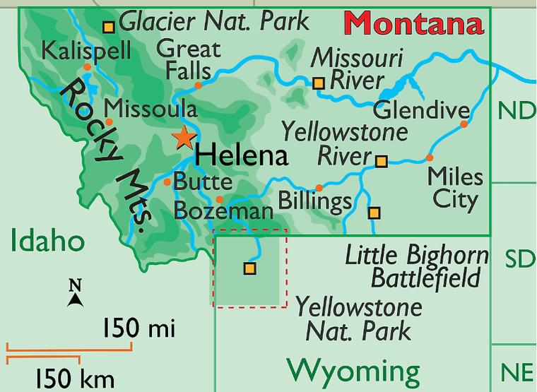 montana map